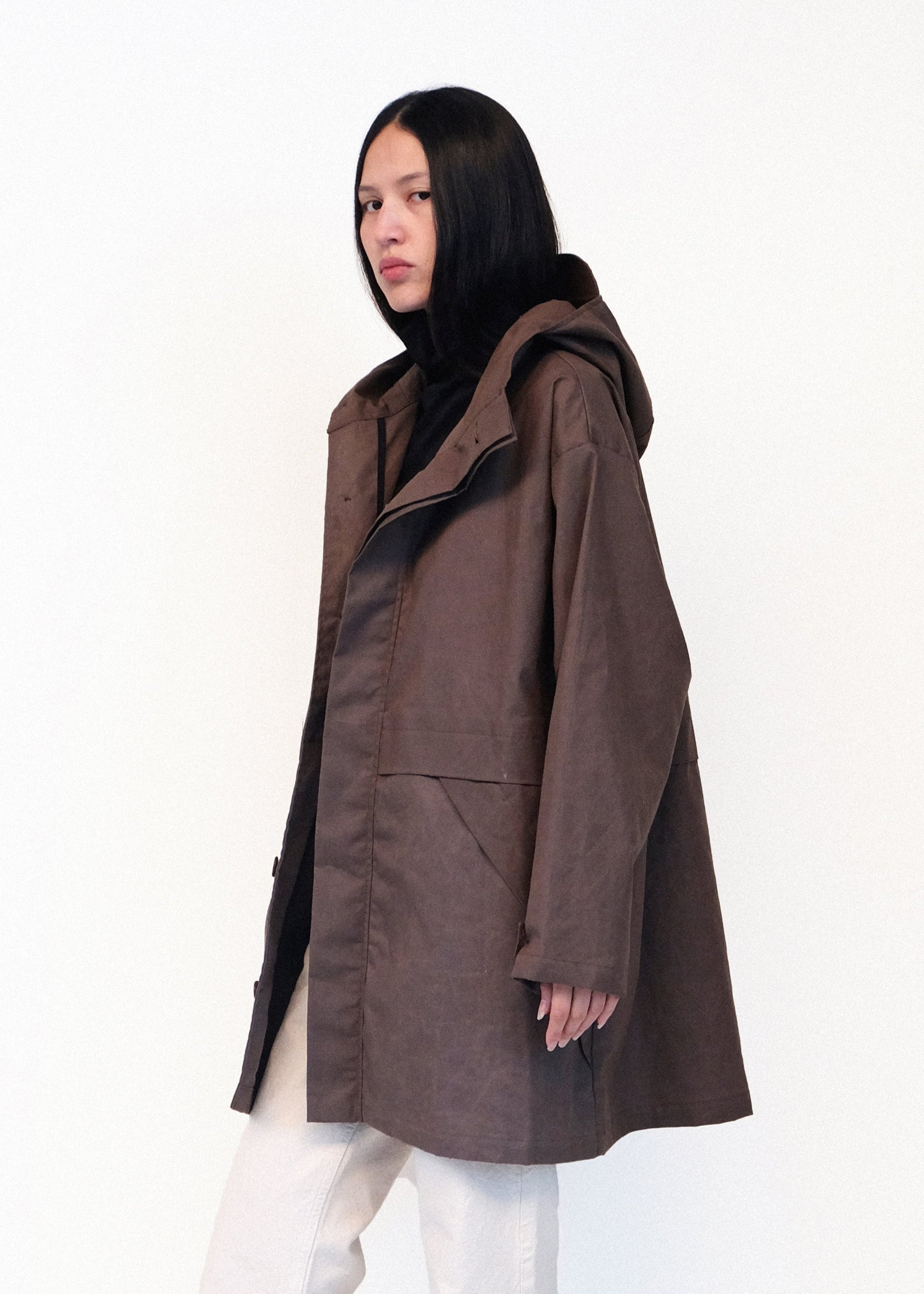 Oversized Andover Jacket - Loam - Jesse Kamm