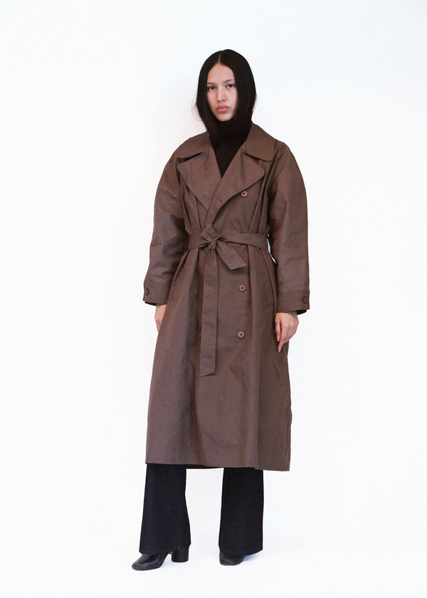 Car Coat - Loam Waxed Cotton