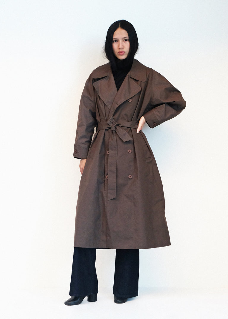 Car Coat - Loam Waxed Cotton - Jesse Kamm
