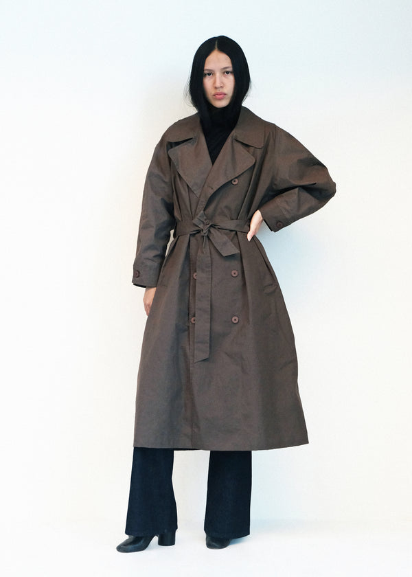 Car Coat - Loam Waxed Cotton