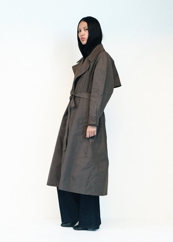 Car Coat - Loam Waxed Cotton