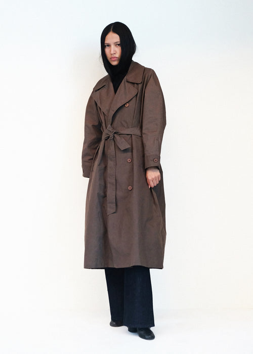 Car Coat - Loam Waxed Cotton - Jesse Kamm