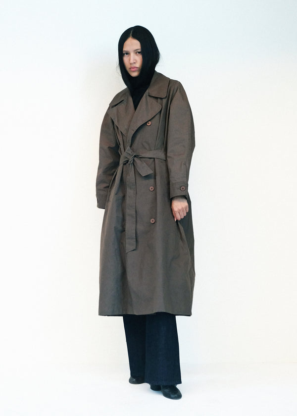 Car Coat - Loam Waxed Cotton