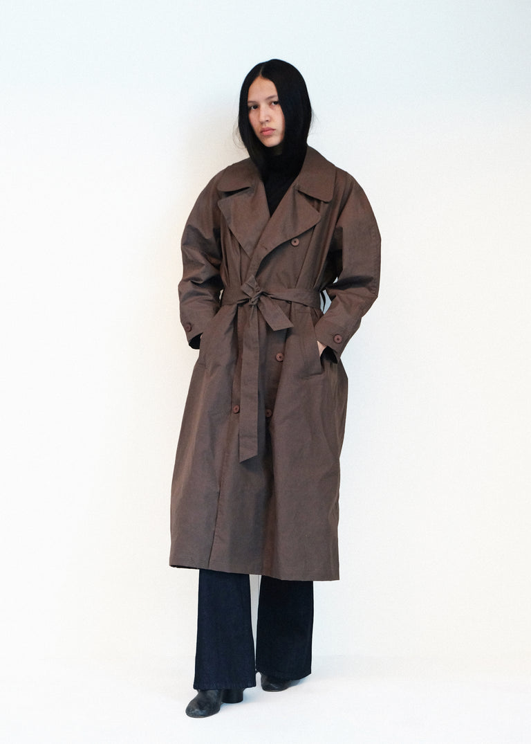 Car Coat - Loam Waxed Cotton - Jesse Kamm
