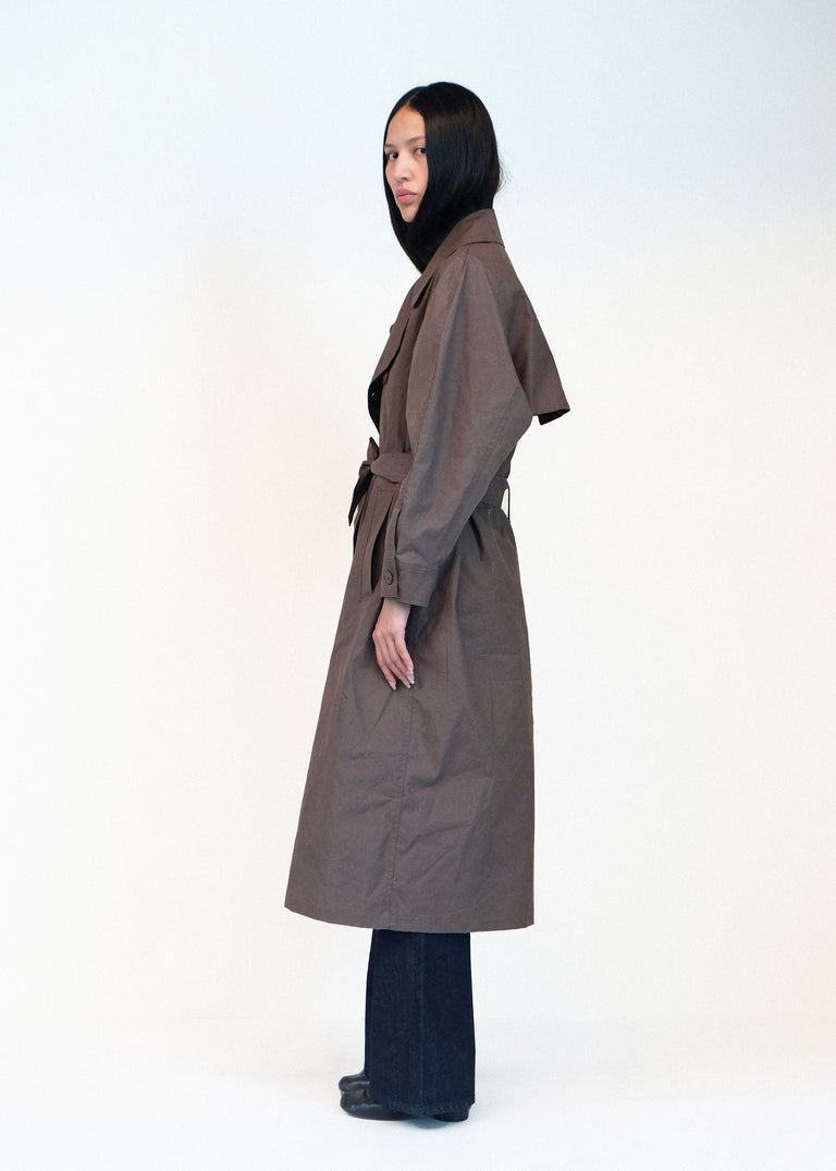 Car Coat - Loam Waxed Cotton - Jesse Kamm