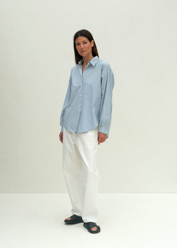 Alberta Shirt - Fog Stripe