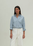 Alberta Shirt - Fog Stripe - Jesse Kamm