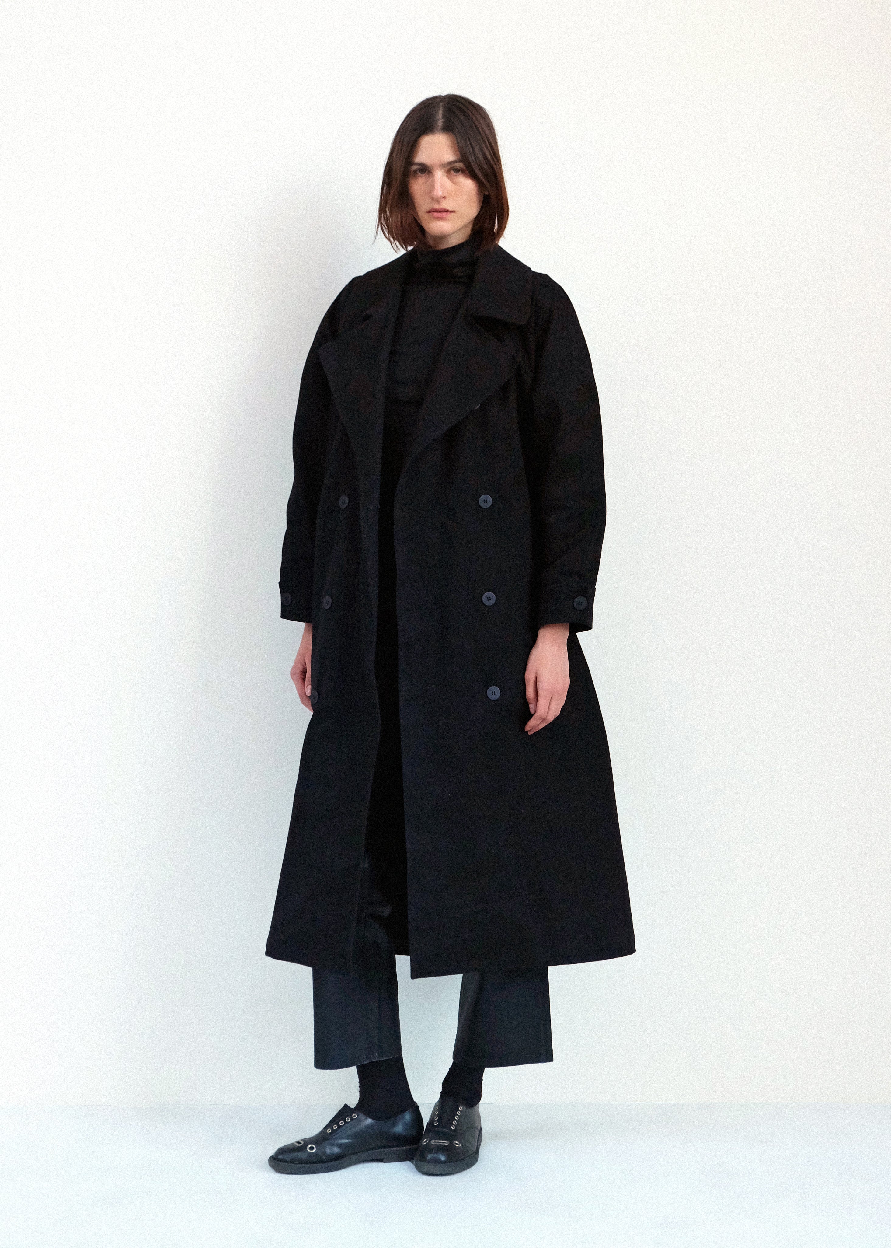 Car Coat - Black Japanese Denim - Jesse Kamm
