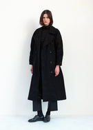 Car Coat - Black Japanese Denim - Jesse Kamm