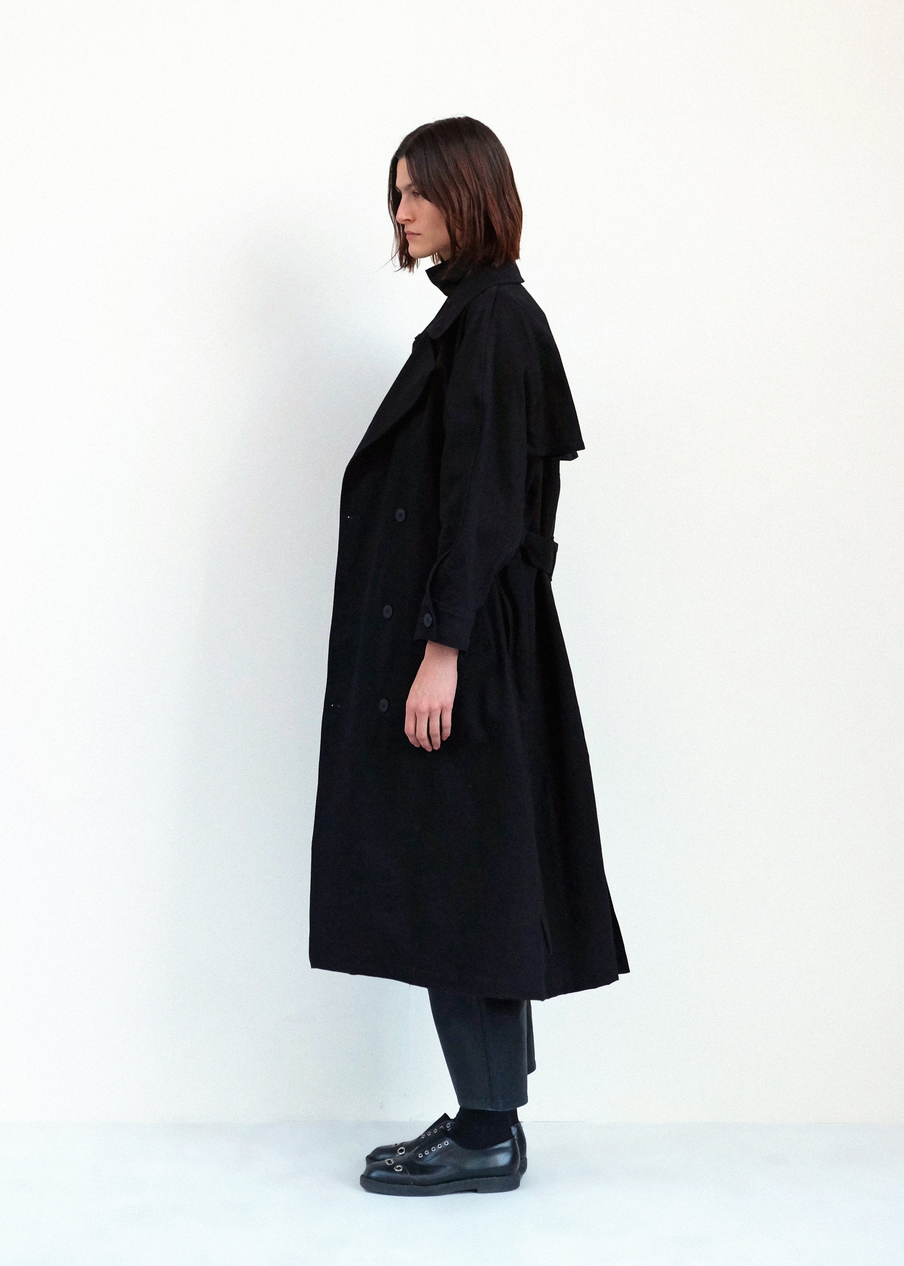 Car Coat - Black Japanese Denim - Jesse Kamm