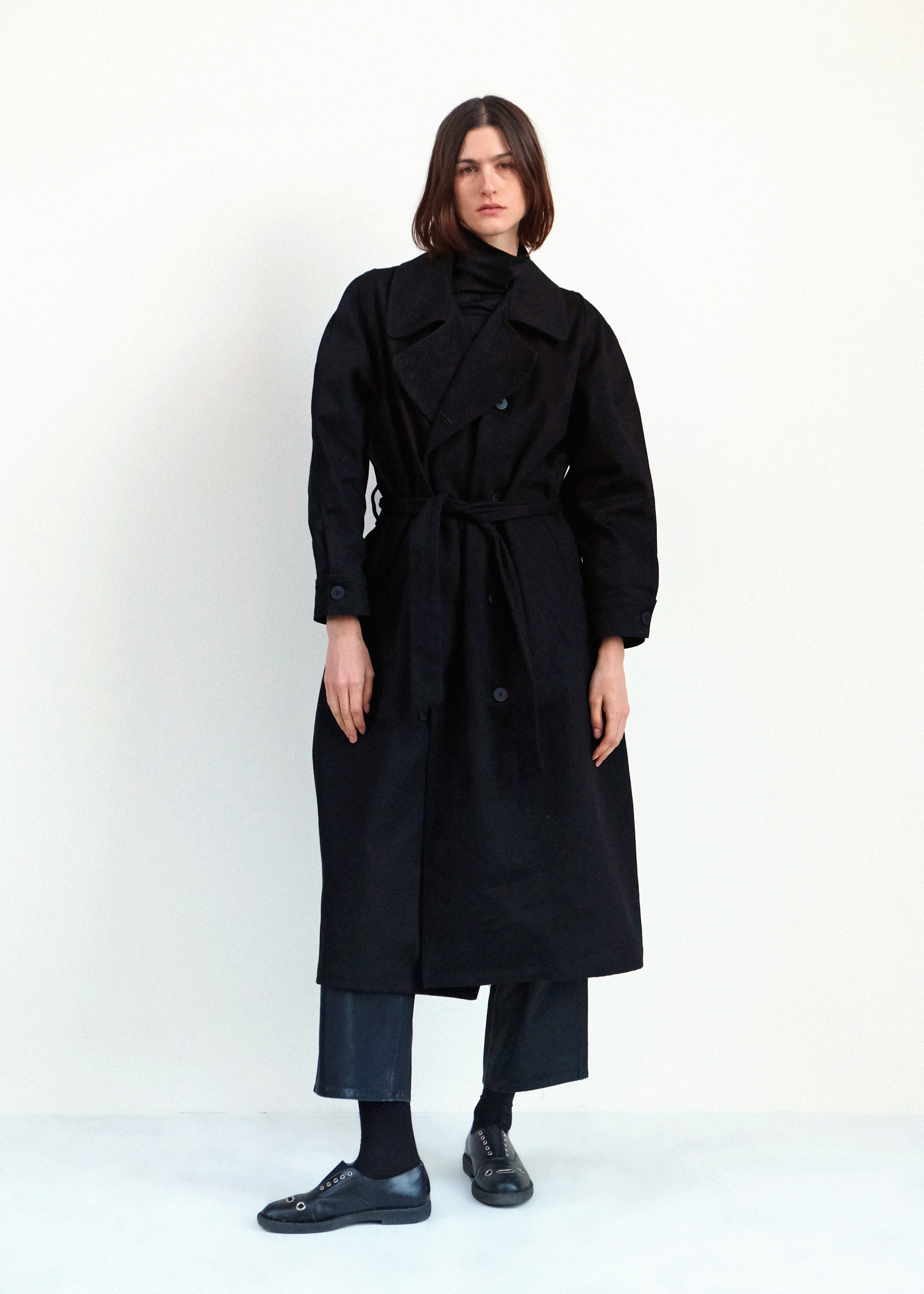 Car Coat - Black Japanese Denim - Jesse Kamm
