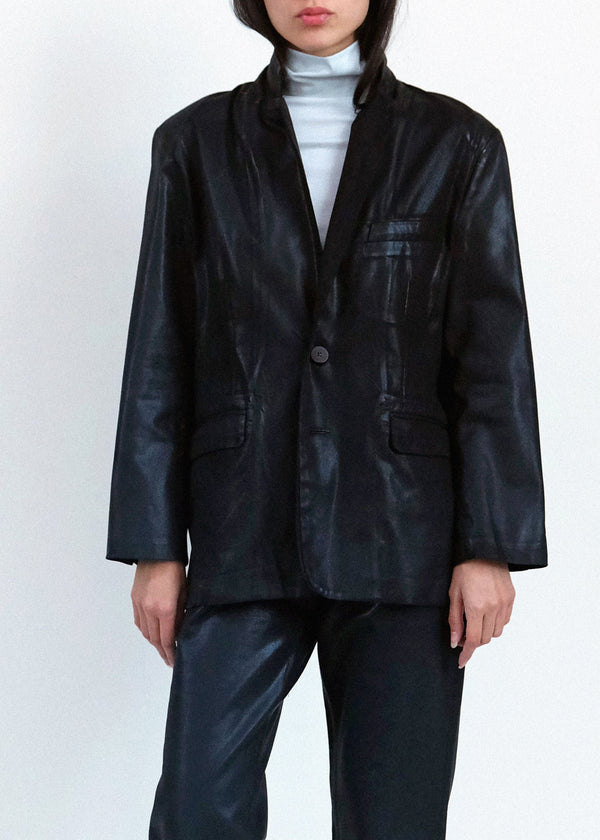 Fianna Blazer - Black Lacquer