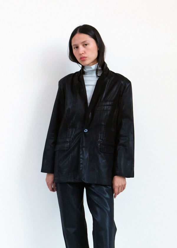 Fianna Blazer - Black Lacquer