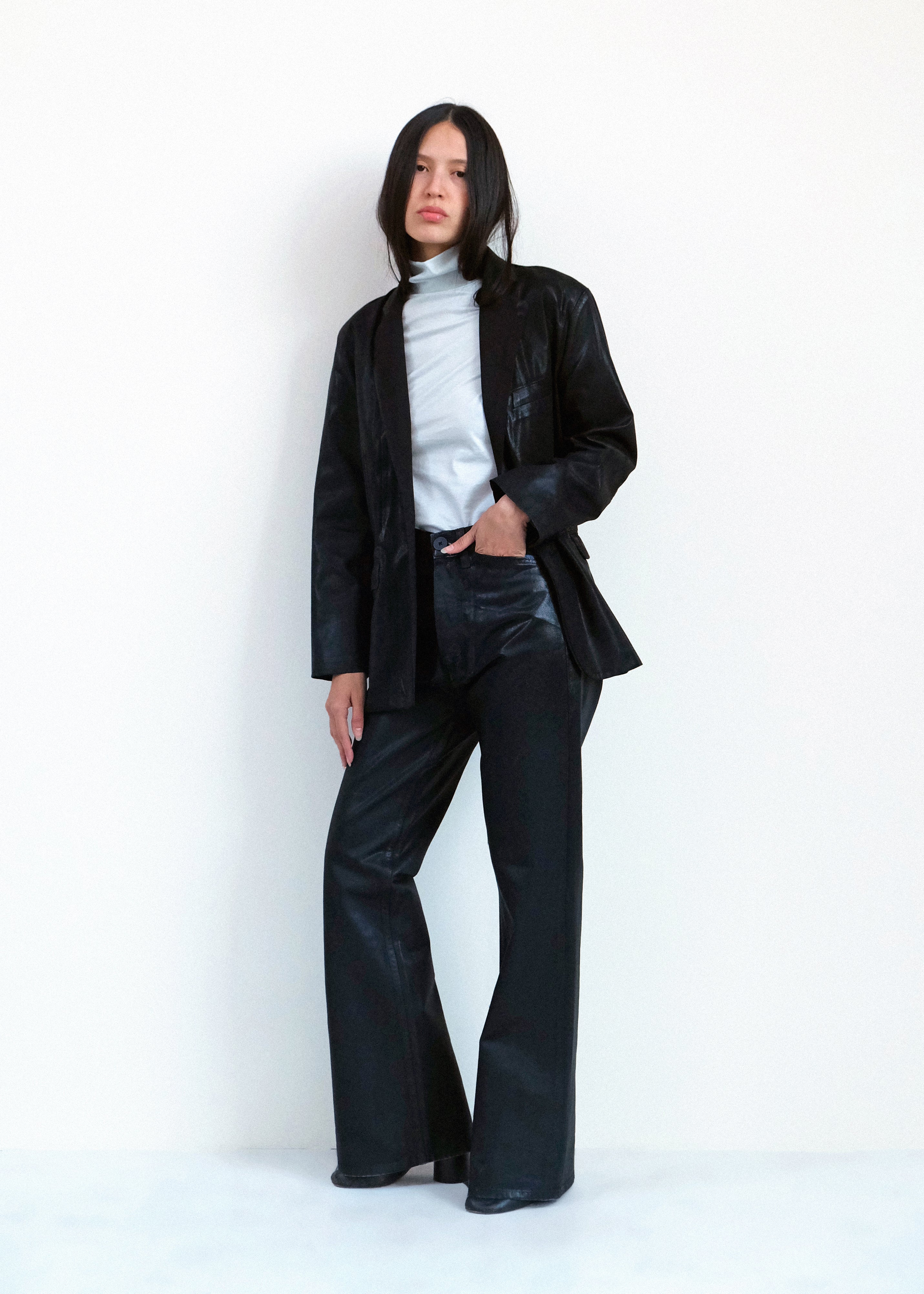 Fianna Blazer - Black Lacquer - Jesse Kamm