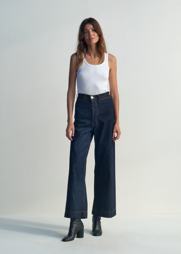Sailor Pants - Dark Blue Denim - Jesse Kamm