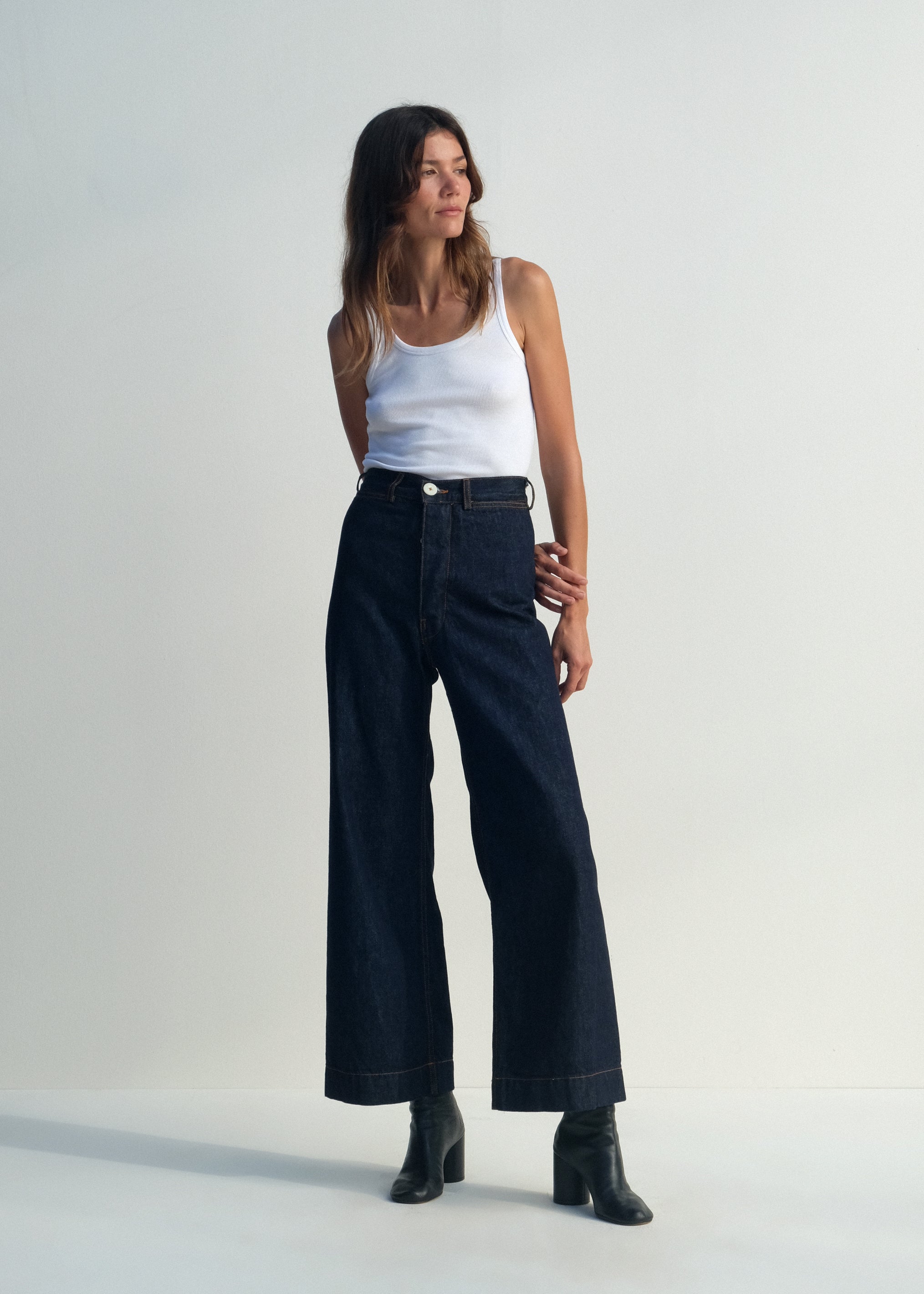 Sailor Pants - Dark Blue Denim - Jesse Kamm