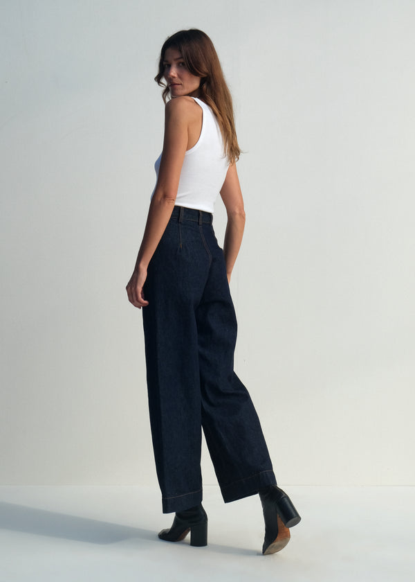 Sailor Pants - Dark Blue Denim