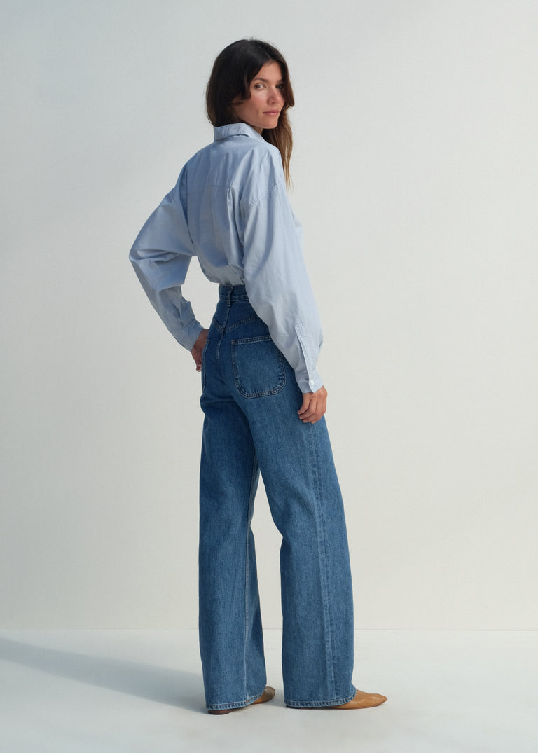 Alberta Shirt - Smokey Blue - Jesse Kamm