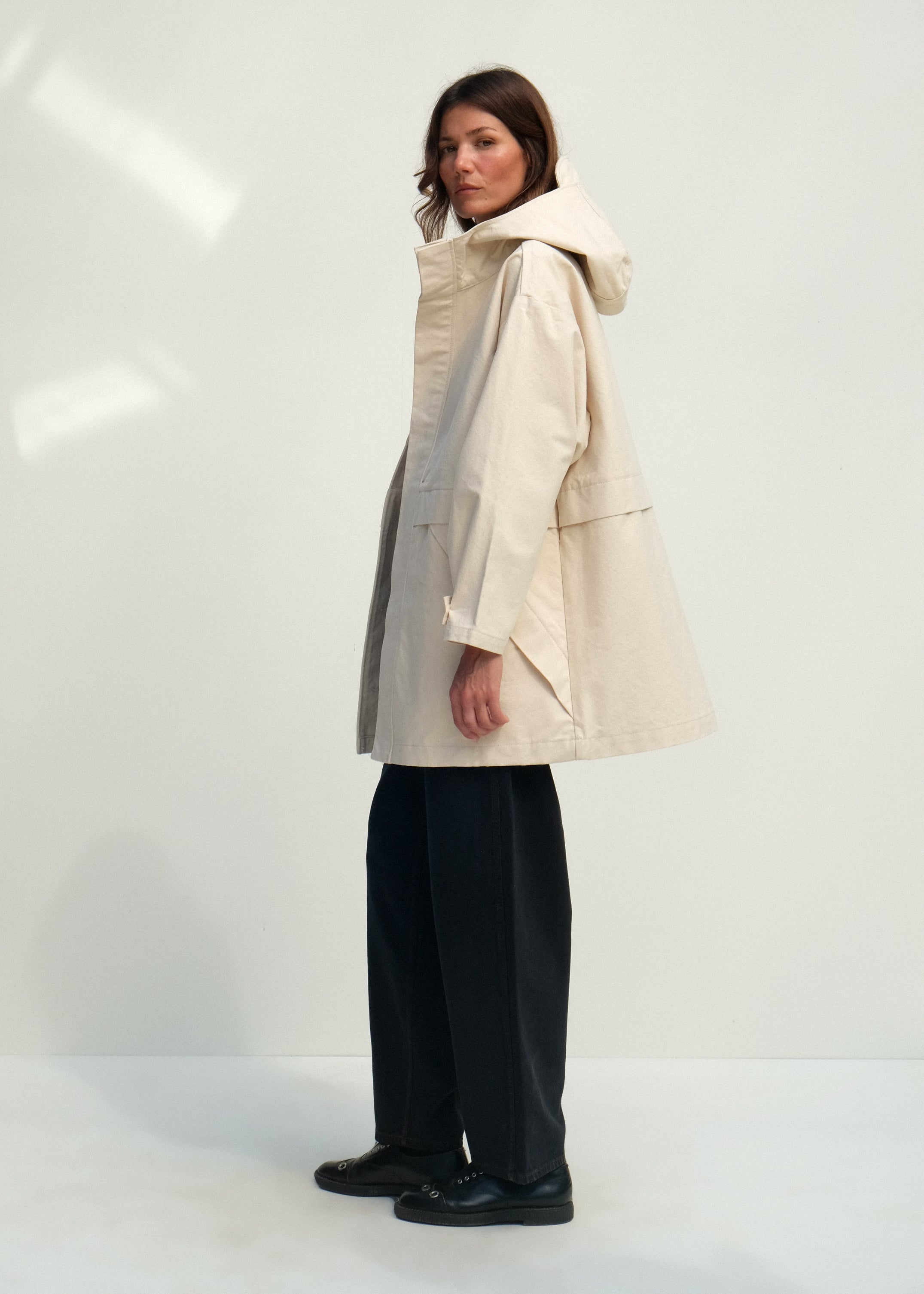 Oversized Andover Jacket - Natural - Jesse Kamm