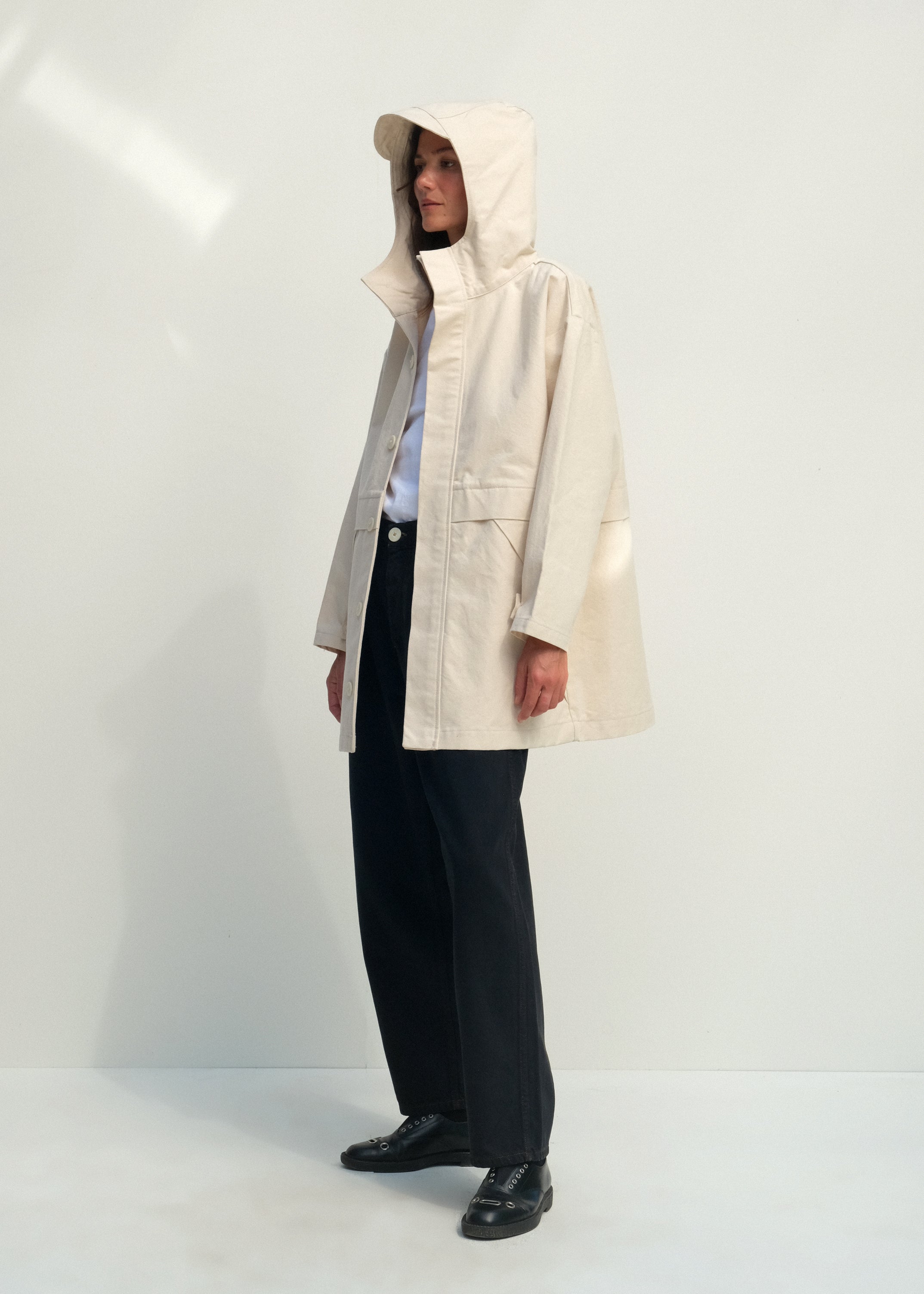 Oversized Andover Jacket - Natural - Jesse Kamm