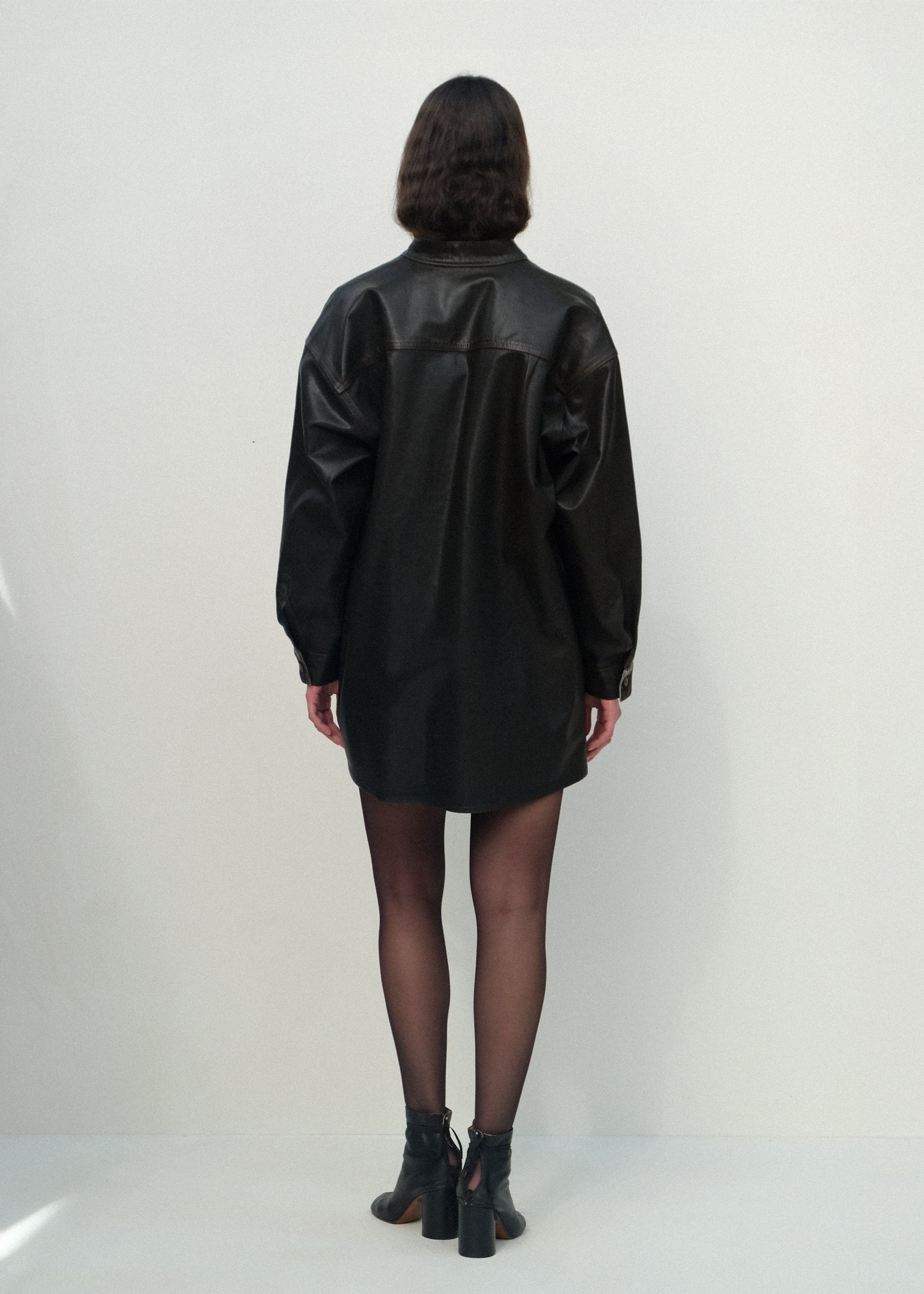 Band-Collar Okuda Jacket - Brown Lacquer - Jesse Kamm