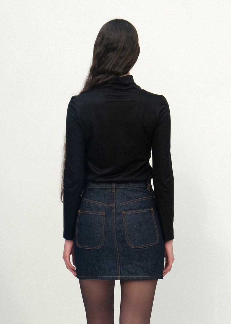 Classic Turtleneck - Black - Jesse Kamm