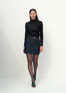 The Mini Skirt - Dark Indigo Denim - Jesse Kamm