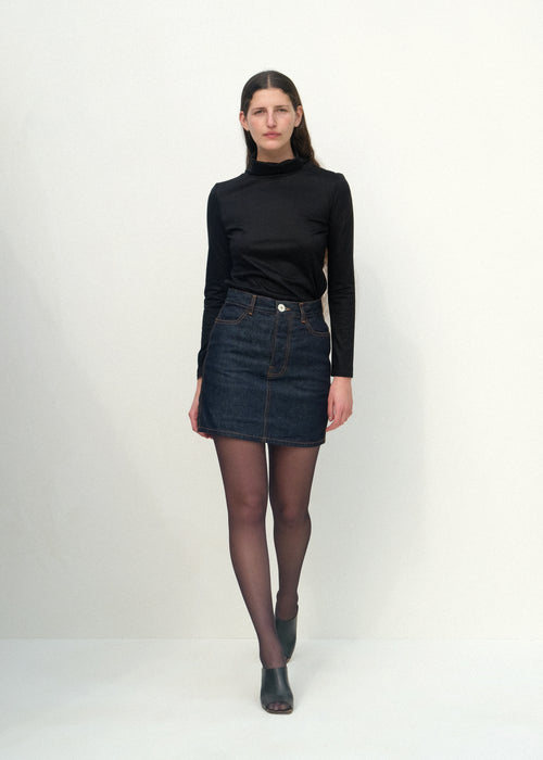 The Mini Skirt - Dark Indigo Denim - Jesse Kamm