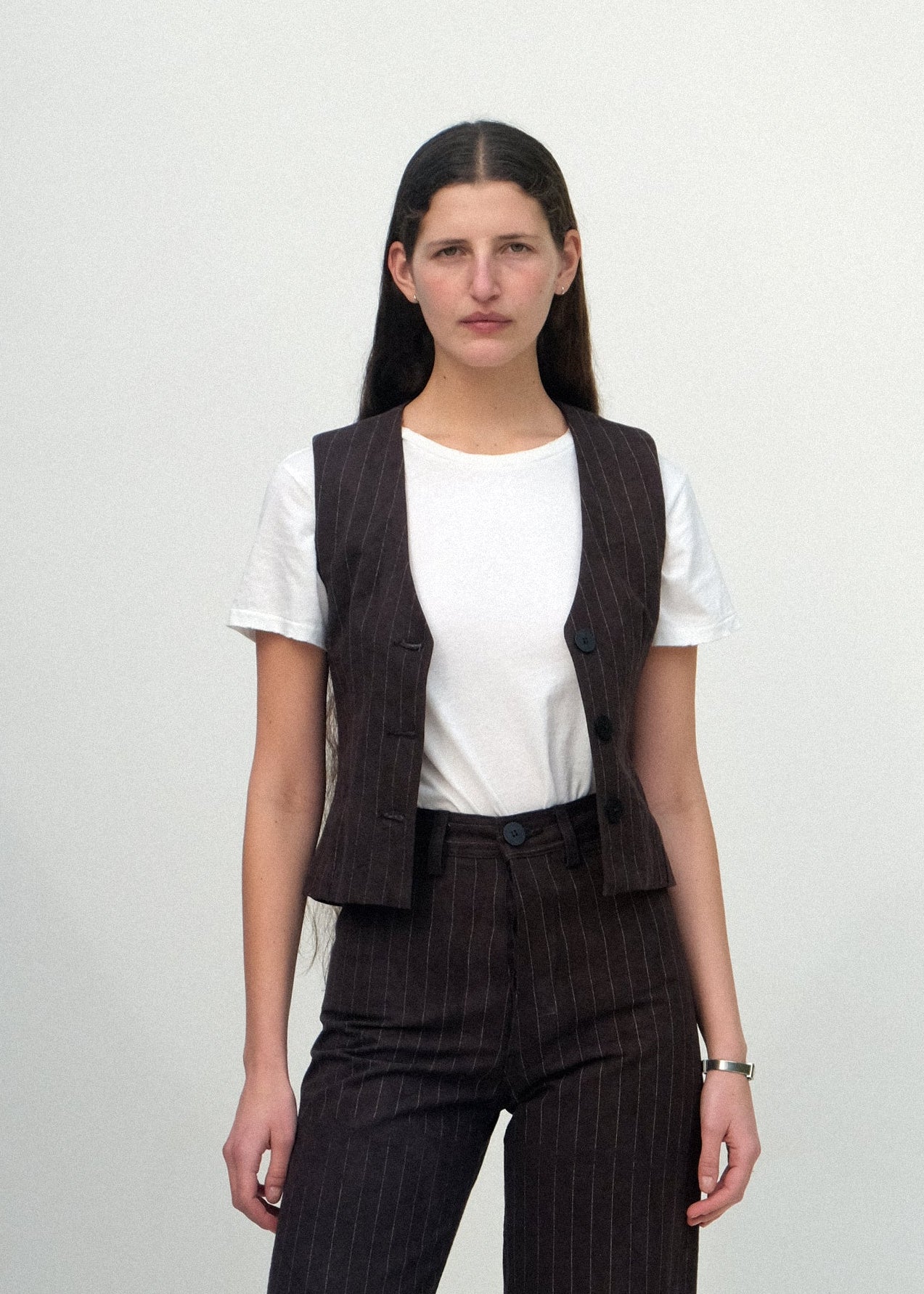 Trail Vest - Graphite Pinstripe - Jesse Kamm