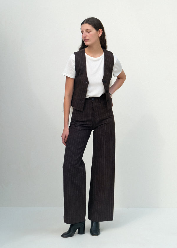 Sailor Pants - Graphite Pinstripe