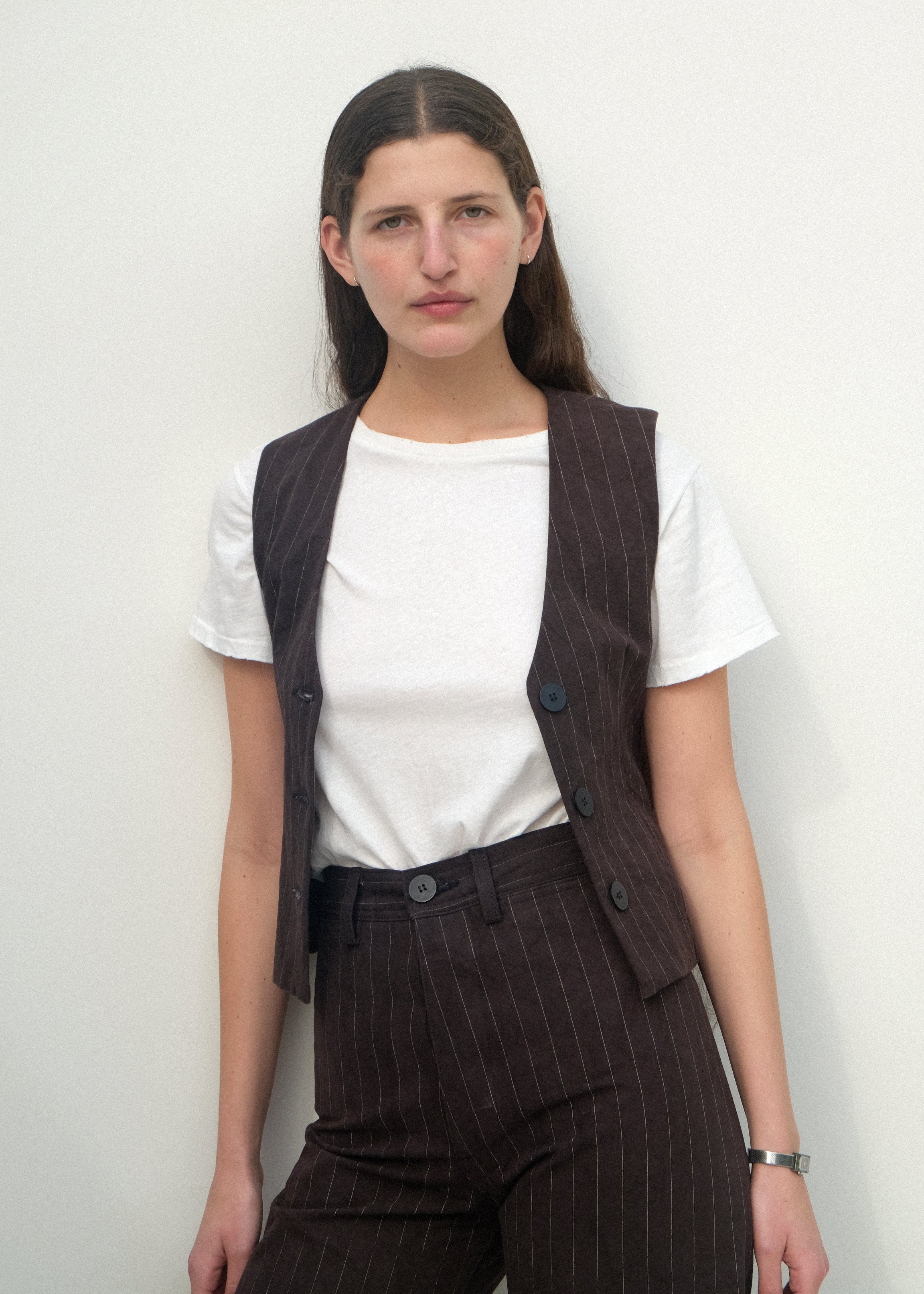 Trail Vest - Graphite Pinstripe - Jesse Kamm