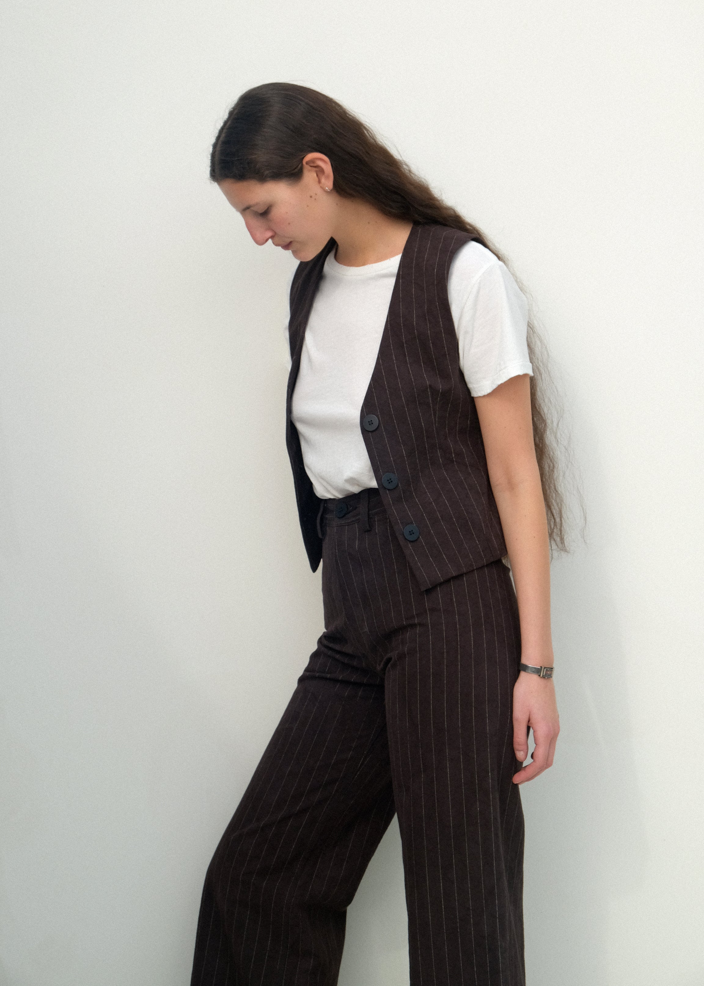 Trail Vest - Graphite Pinstripe - Jesse Kamm