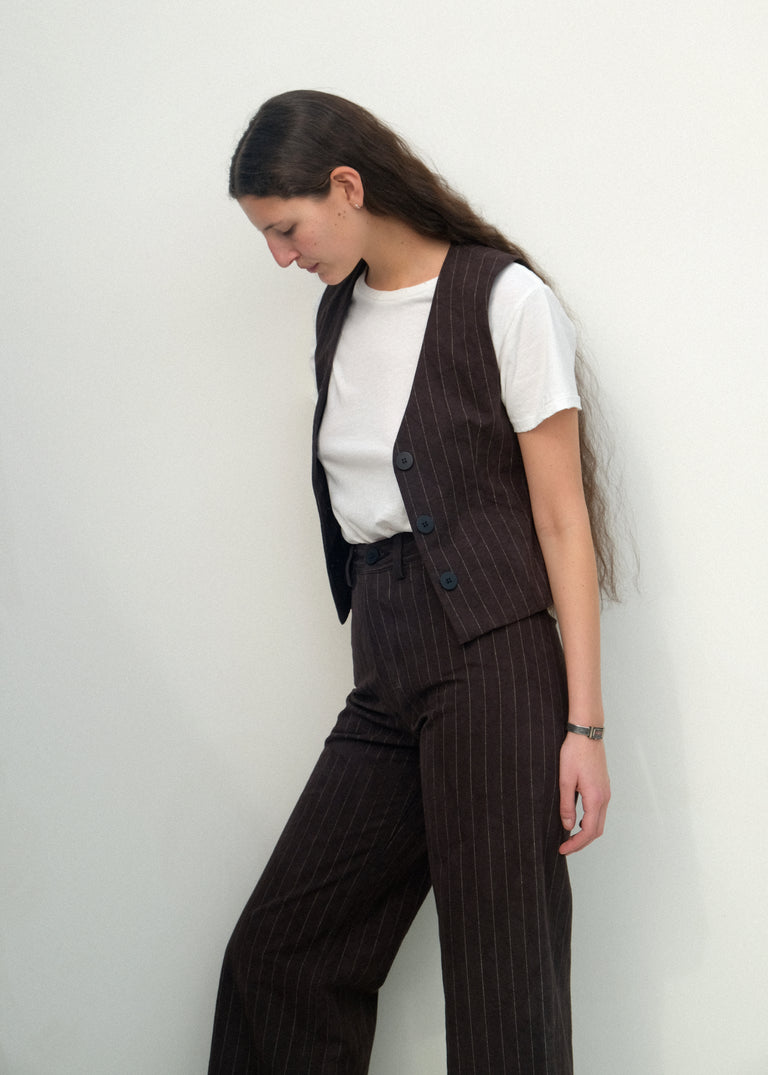 Trail Vest - Graphite Pinstripe - Jesse Kamm