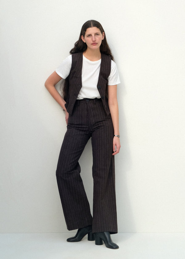 Sailor Pants - Graphite Pinstripe