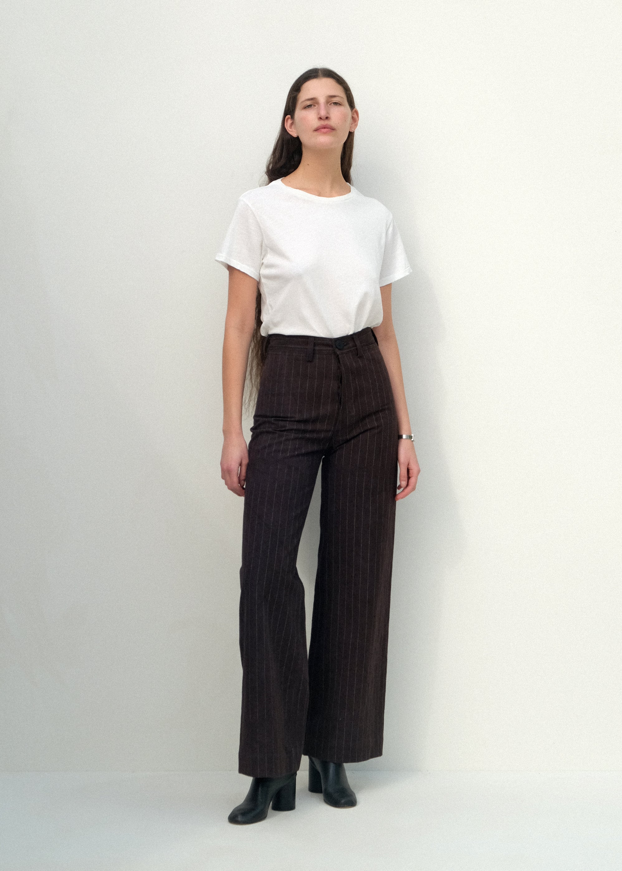 Sailor Pants - Graphite Pinstripe - Jesse Kamm