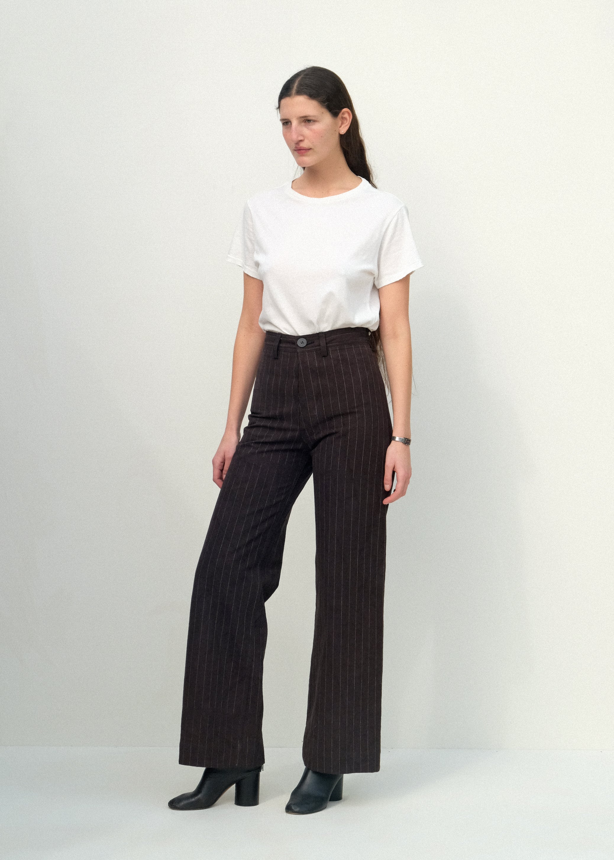 Sailor Pants - Graphite Pinstripe - Jesse Kamm