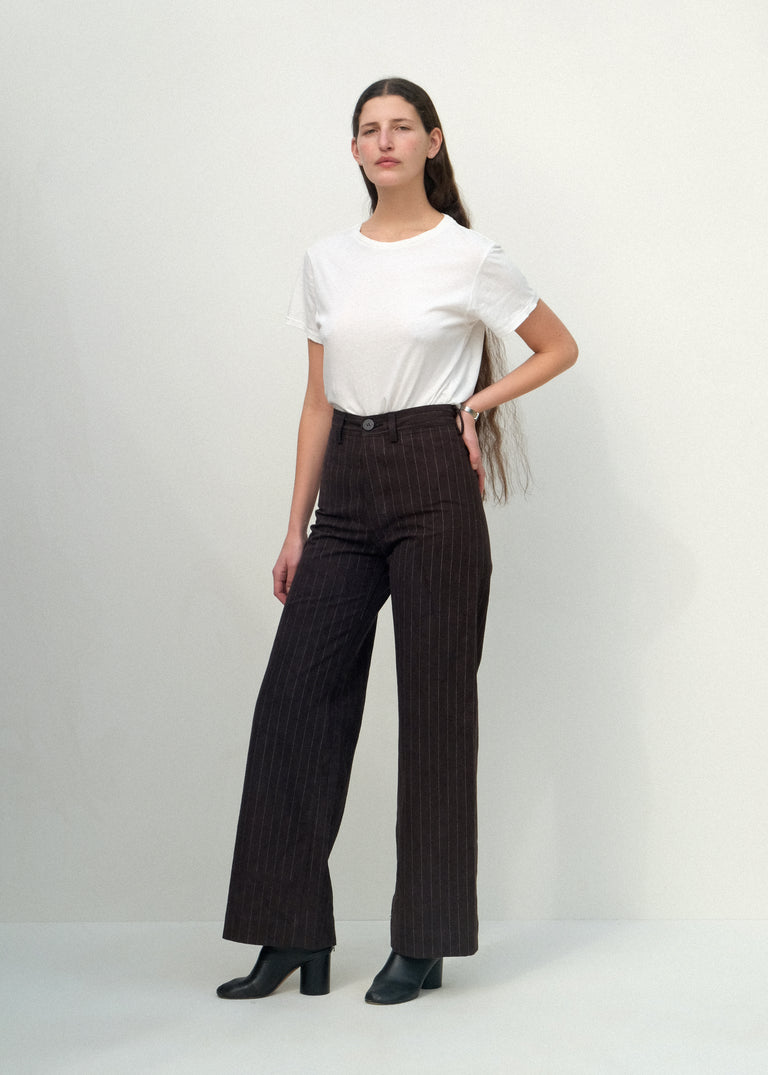 Sailor Pants - Graphite Pinstripe - Jesse Kamm