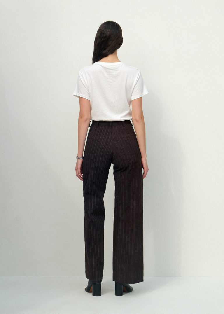 Sailor Pants - Graphite Pinstripe - Jesse Kamm