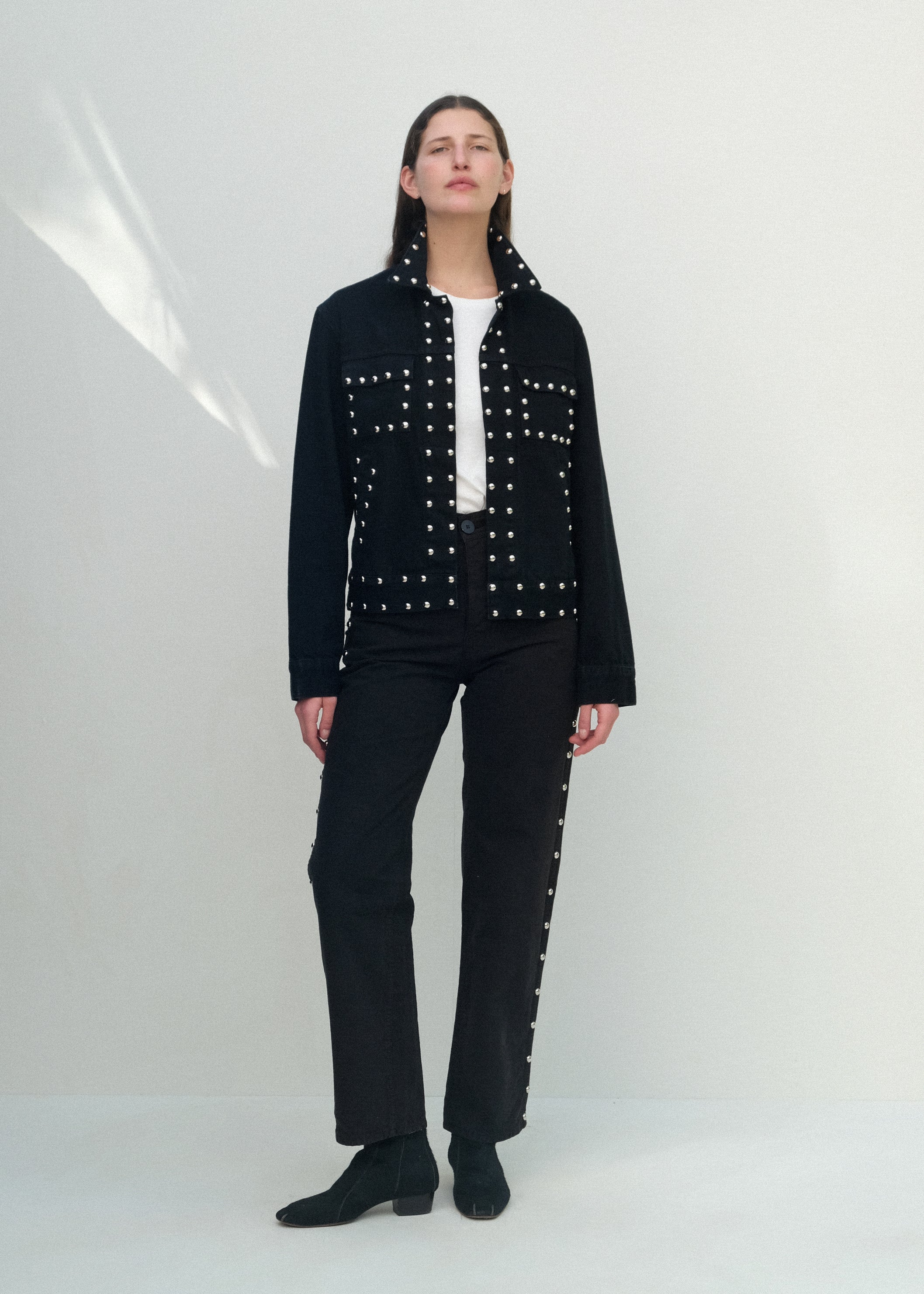 225's - Black Studded Denim - Jesse Kamm