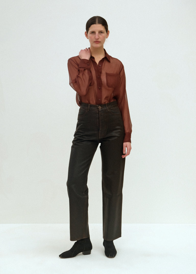 Georgio Button Down - Chocolate Brown - Jesse Kamm