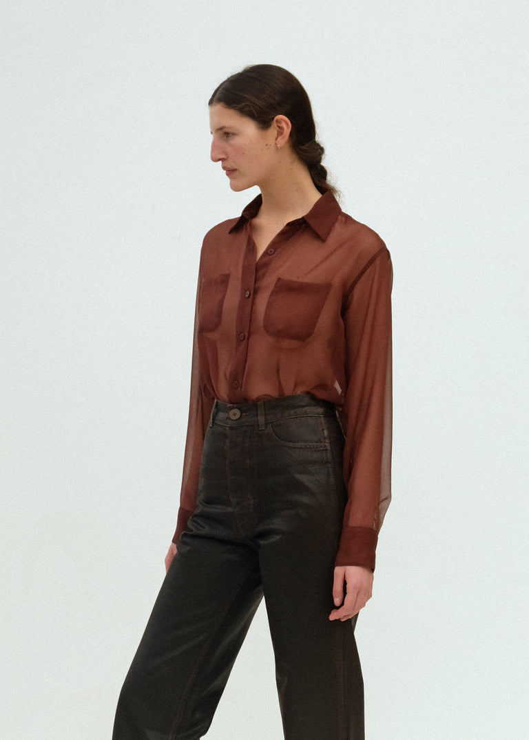 Georgio Button Down - Chocolate Brown - Jesse Kamm