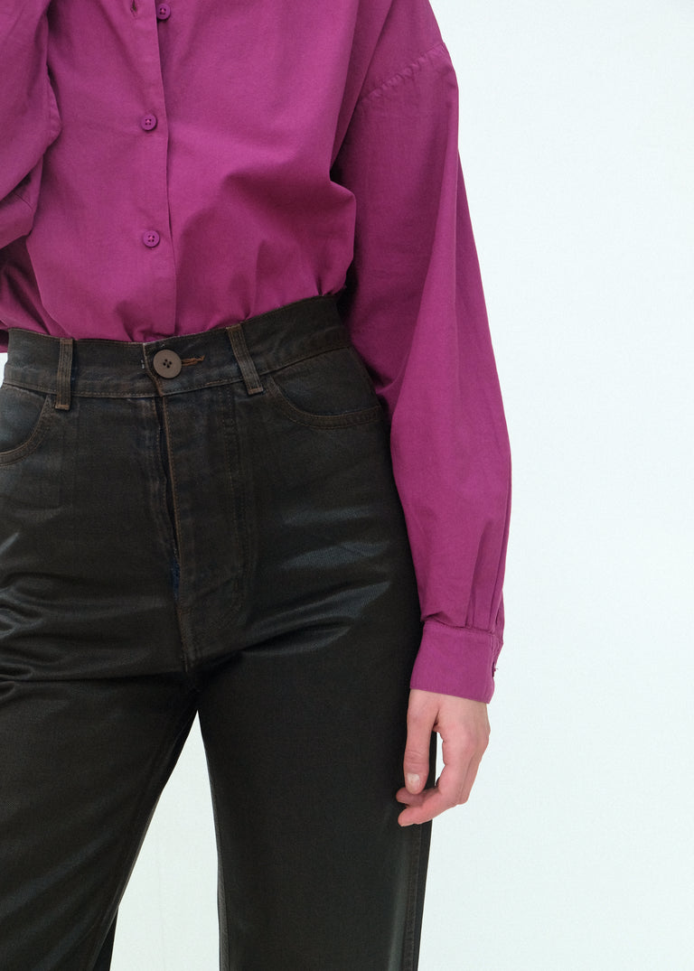 Alberta Shirt - Beet - Jesse Kamm