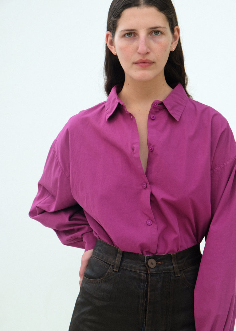 Alberta Shirt - Beet - Jesse Kamm
