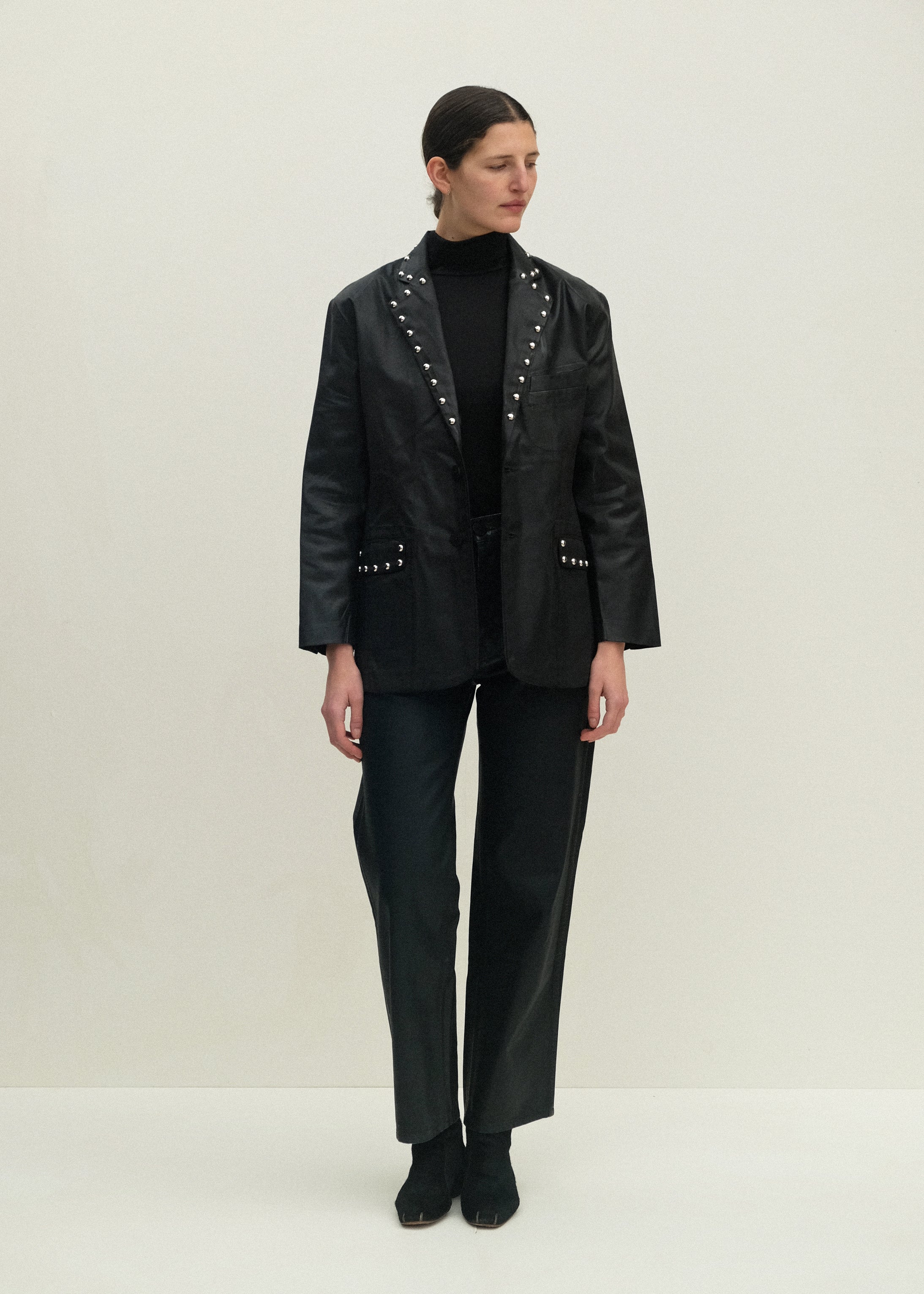 Fianna Blazer - Studded Black Lacquer - Jesse Kamm