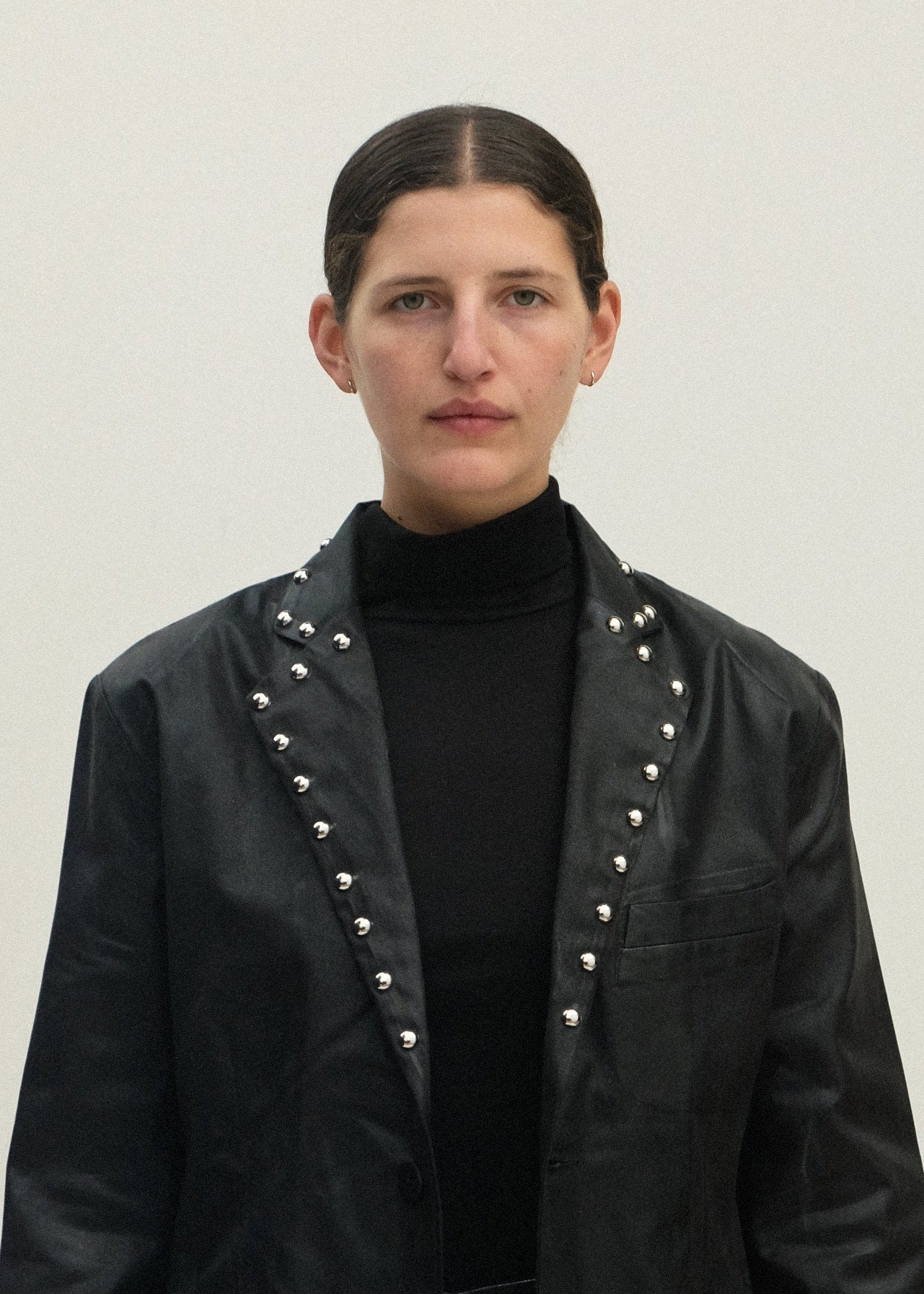 Fianna Blazer - Studded Black Lacquer - Jesse Kamm