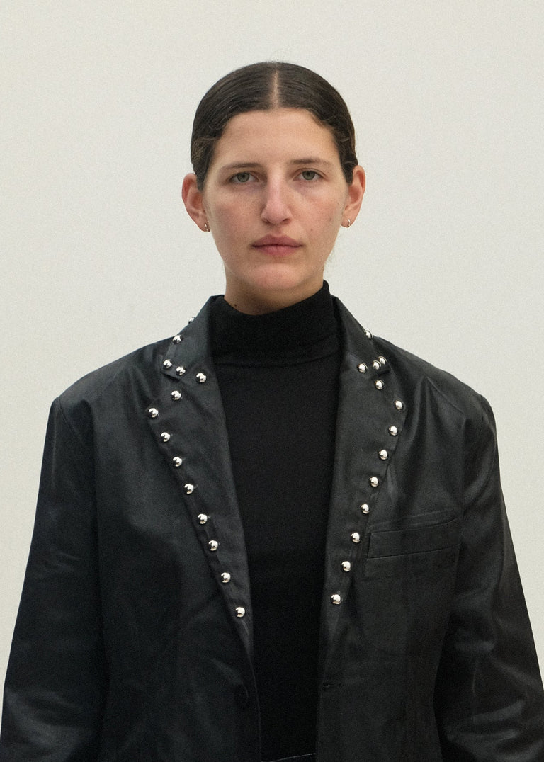 Fianna Blazer - Studded Black Lacquer - Jesse Kamm