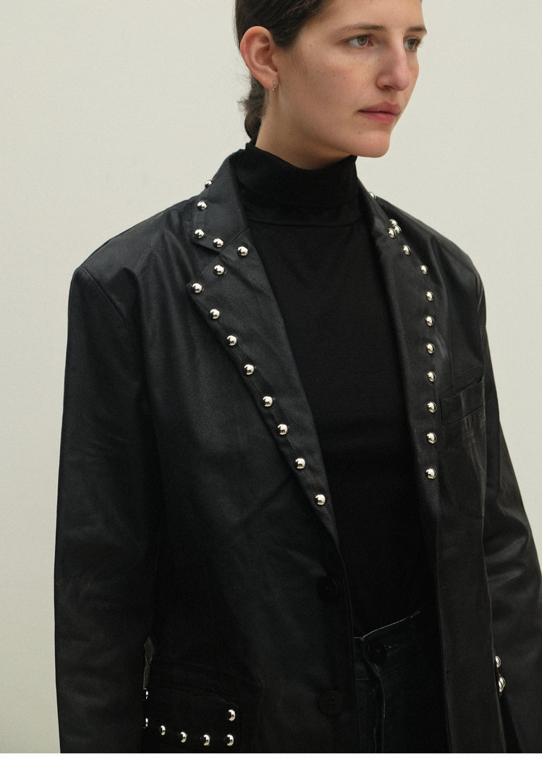Fianna Blazer - Studded Black Lacquer - Jesse Kamm