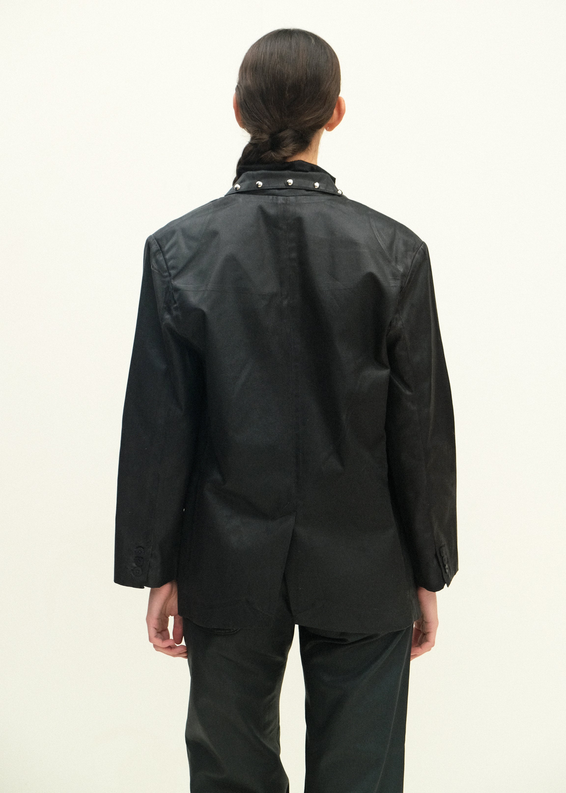 Fianna Blazer - Studded Black Lacquer - Jesse Kamm