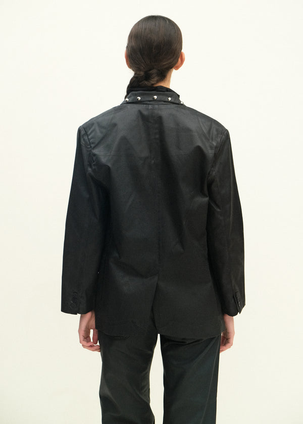 Fianna Blazer - Studded Black Lacquer