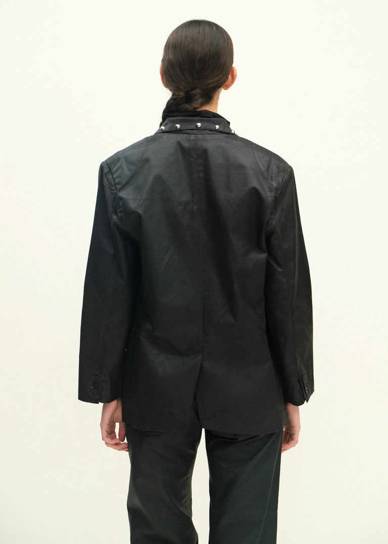 Fianna Blazer - Studded Black Lacquer - Jesse Kamm